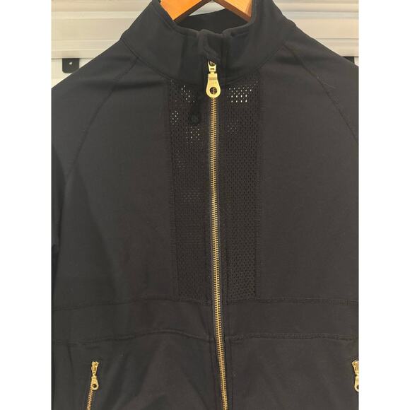 Zyia Active Black Jacket with Gold Accents
 Size Large - Picture 8 of 13